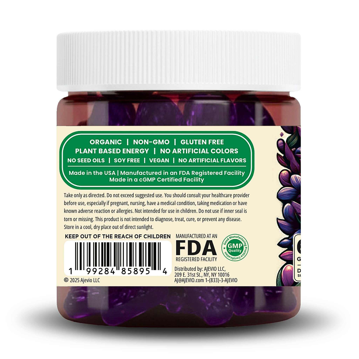 Grape Ajevio Organic Gummy